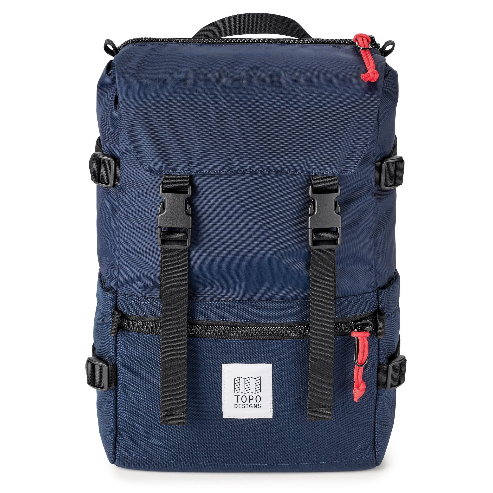 A picture of a blue backpack