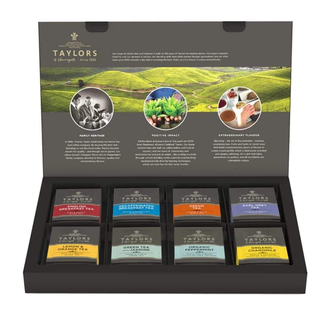 A picture of a selection of tea from Taylor's
